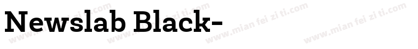 Newslab Black字体转换